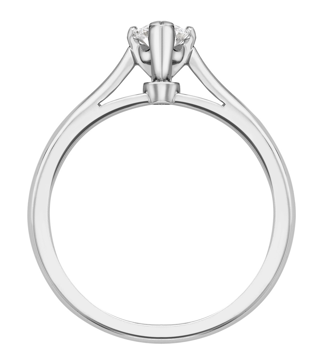 Marquise Cut White Gold Diamond Engagement Ring GRC687 Image 2