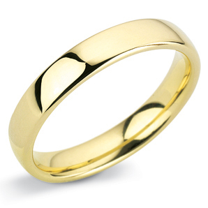 Court 4mm Yellow Gold Wedding Ring Main Image