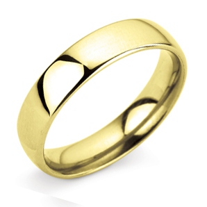 Court 5mm Yellow Gold Wedding Ring Main Image