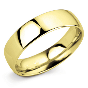 Court 6mm Yellow Gold Wedding Ring Main Image