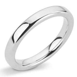 Court 3mm Platinum 950 Wedding Ring Main Image