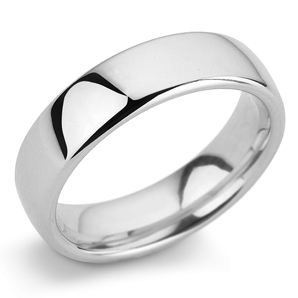 Court 6mm Platinum Wedding Ring Main Image